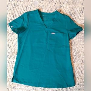 Figs hunter green catarina top